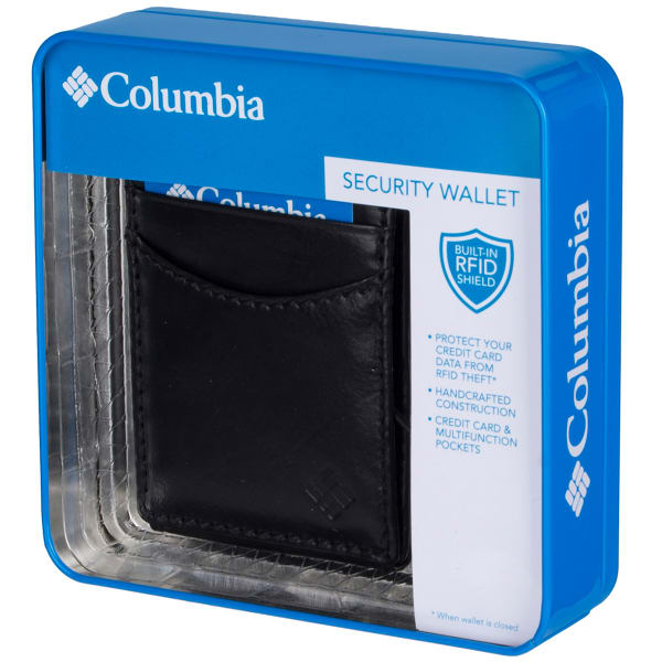 COLUMBIA Men's RFID Security Blocking Slim Front Wallet