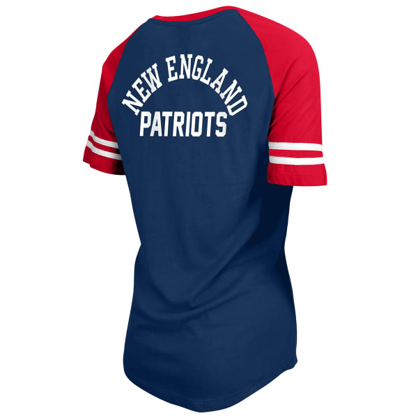 NEW ENGLAND PATRIOTS Women's New Era Lace-Up Short-Sleeve Top