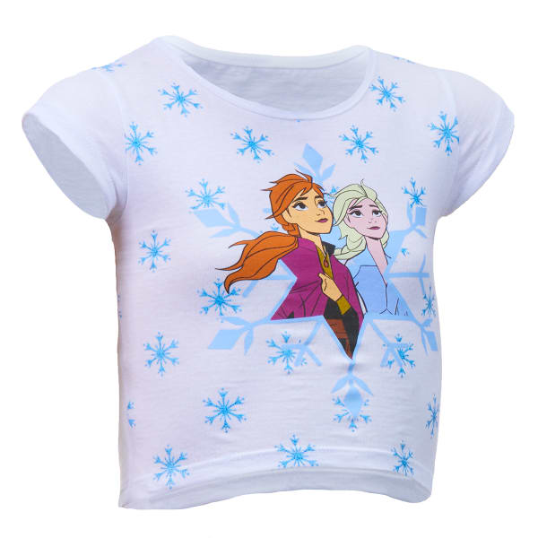 DISNEY FROZEN Infant/Toddler Girls' Short-Sleeve Frozen Snowflakes Tee