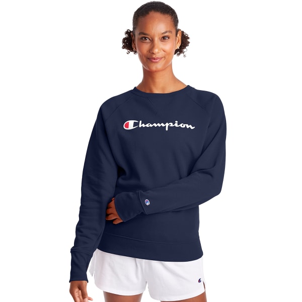 CHAMPION Women's Powerblend Fleece Boyfriend Crew