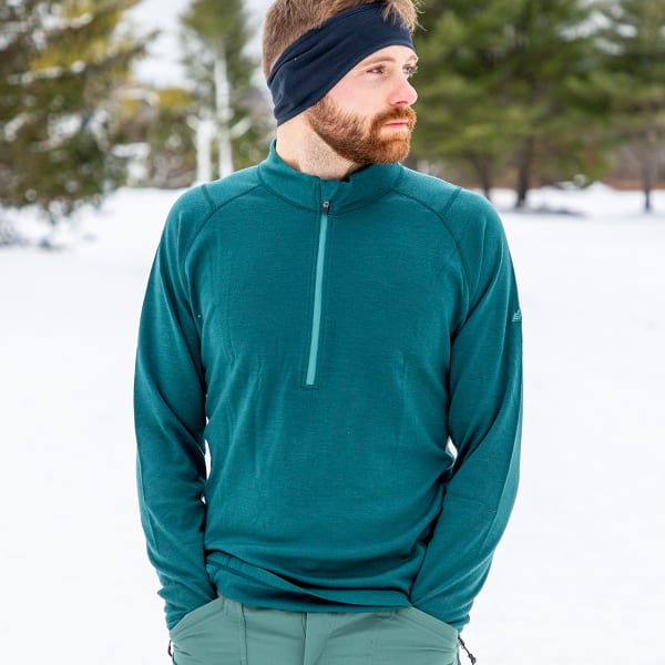 EMS Men's Merino Wool Base Layer 1/4-Zip Pullover