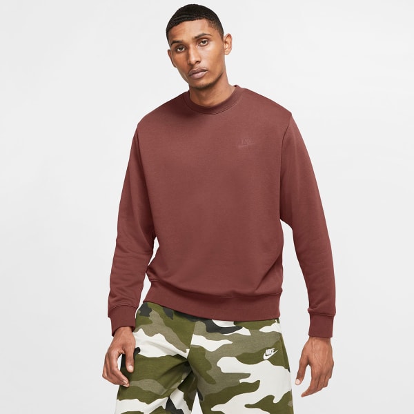 Nike Mens Club Crew Neck Sweatshirt - Red