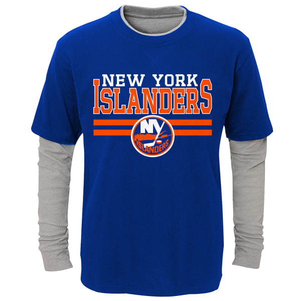 NEW YORK ISLANDERS Boys' Defensive Pair Layered Long-Sleeve Tee