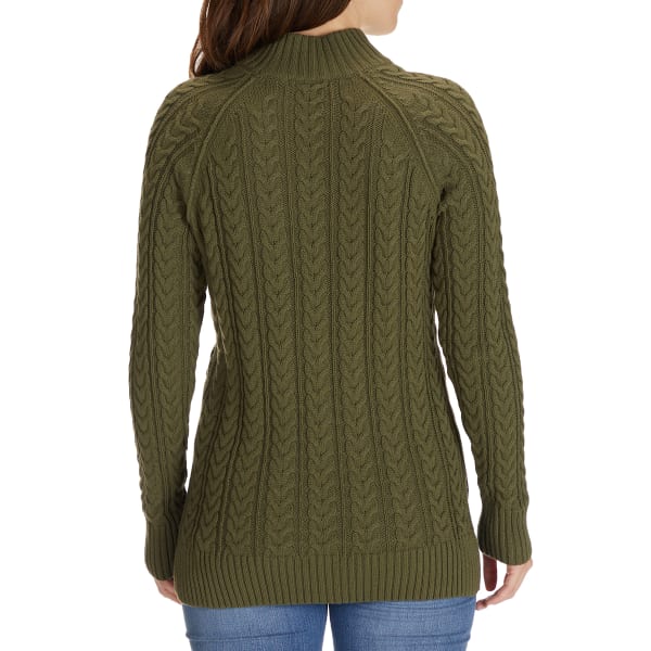 JEANNE PIERRE Women's Cable Mock Neck Sweater - Bob’s Stores