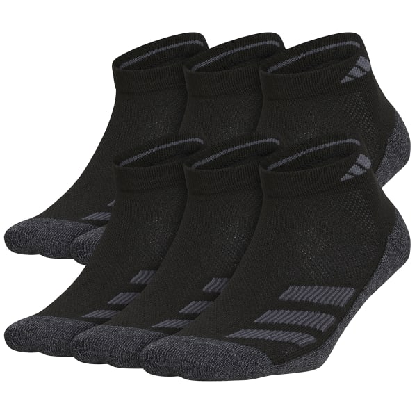 ADIDAS Boys' Cushioned Angle Stripe Quarter Socks, 6 Pack