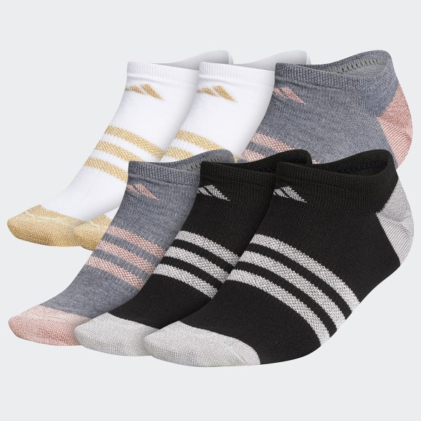 ADIDAS Women's Superlite No Show Socks, 6 Pack