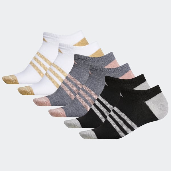 ADIDAS Women's Superlite No Show Socks, 6 Pack