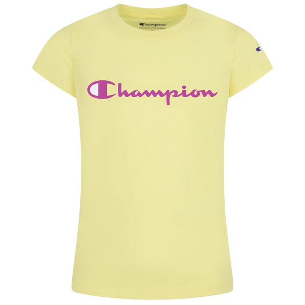 CHAMPION Girls' Classic Script Short-Sleeve Tee