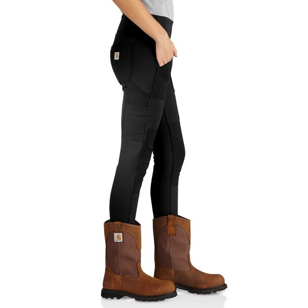 WOMEN'S CARHARTT FORCE FITTED MIDWEIGHT BLACK UTILITY LEGGING