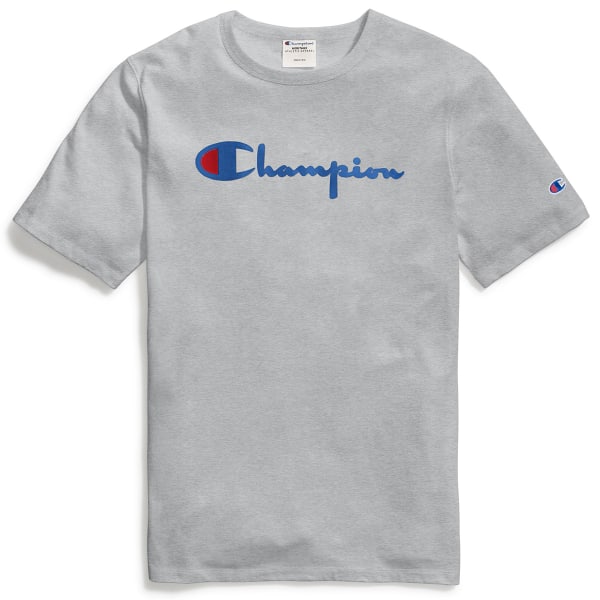 CHAMPION Men's Scripted Flock Short-Sleeve Tee