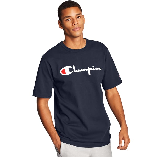 CHAMPION Men's Scripted Flock Short-Sleeve Tee