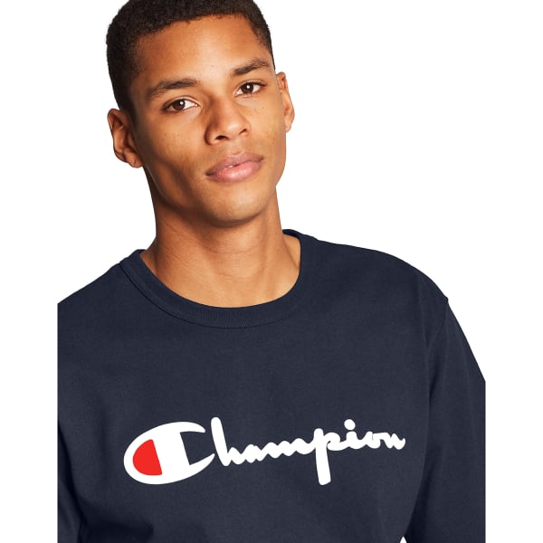 CHAMPION Men's Scripted Flock Short-Sleeve Tee