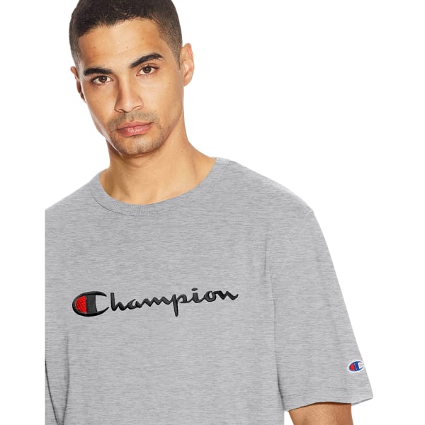 CHAMPION Men's Heritage Script Short-Sleeve Tee