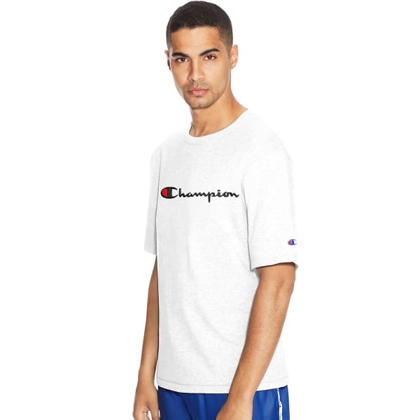 CHAMPION Men's Heritage Script Short-Sleeve Tee