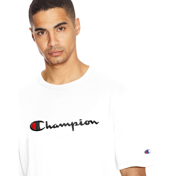 CHAMPION Men's Heritage Script Short-Sleeve Tee