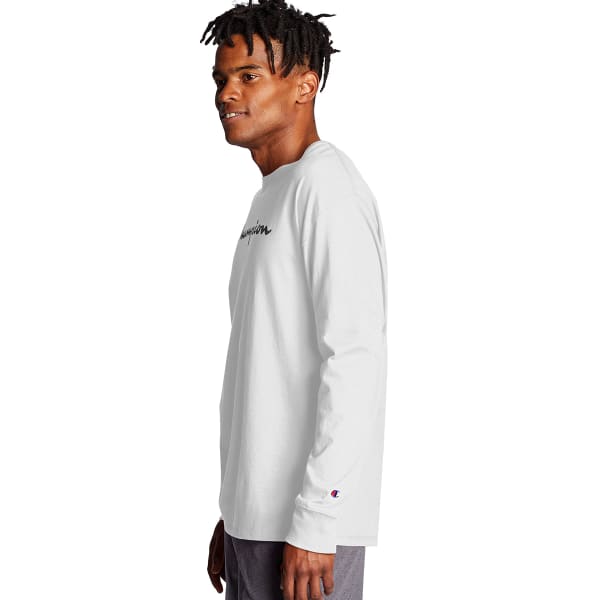 CHAMPION Men's Big C Logo Long-Sleeve Tee