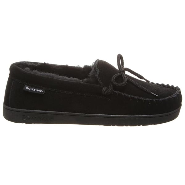 BEARPAW Men's Moc II Slipper, Wide Width