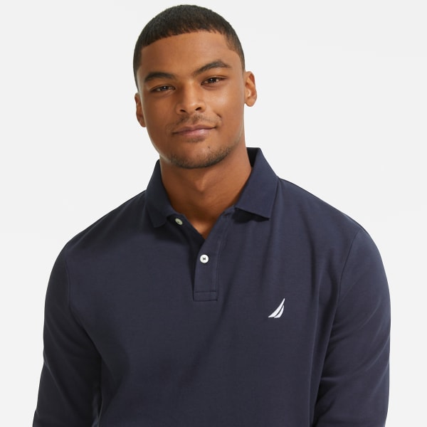 NAUTICA Men's Classic Fit Long Sleeve Polo