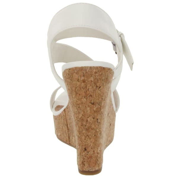 RAMPAGE Women's Helman Printed Cork Wedge Sandals