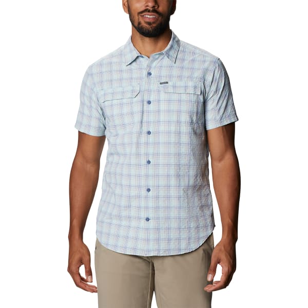 COLUMBIA Men's Silver Ridge Short Sleeve Seersucker Shirt