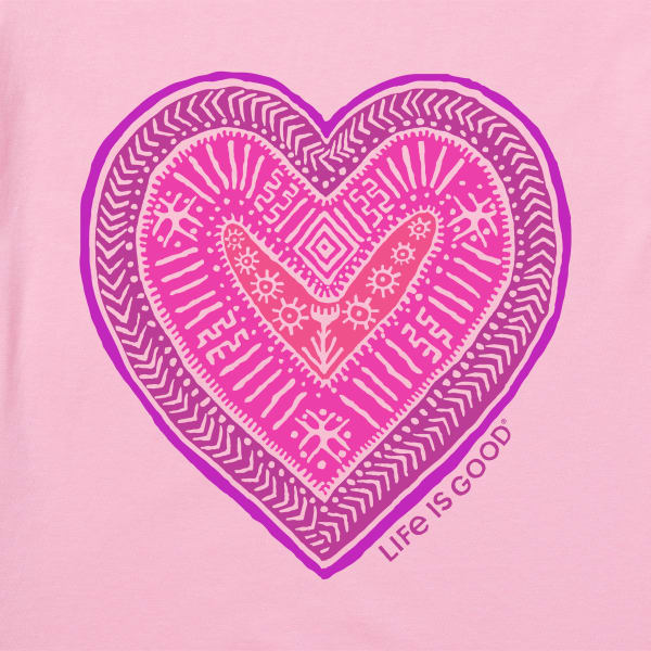 LIFE IS GOOD Women's Primal Heart Crusher-Lite Tee