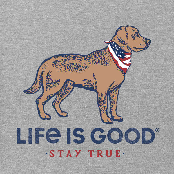 LIFE IS GOOD Men's Stay True Dog Crusher-Lite Tee