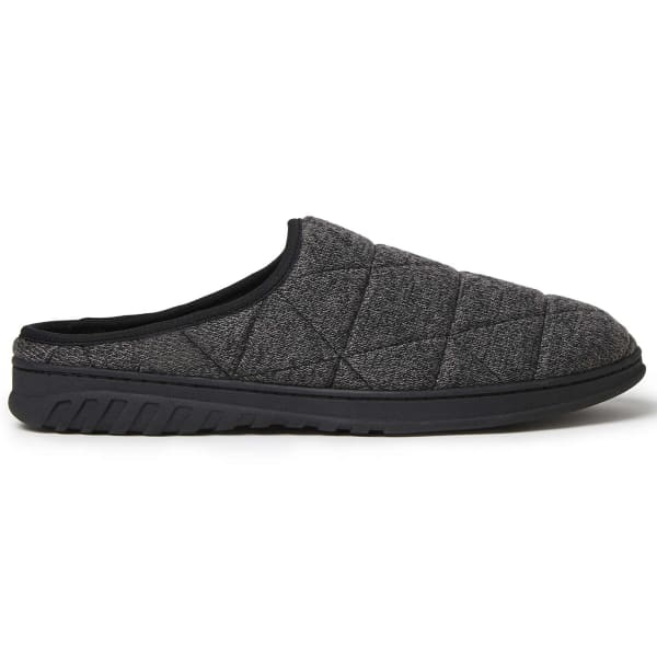 FAMOUS MAKER Men's Heathered Knit Clog Slipper