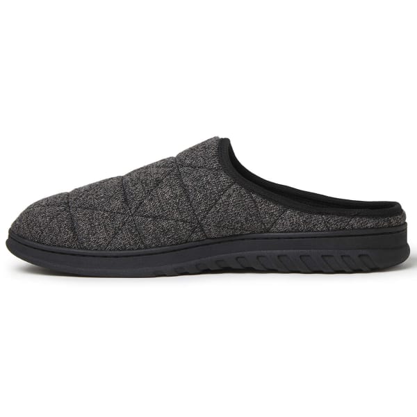 FAMOUS MAKER Men's Heathered Knit Clog Slipper