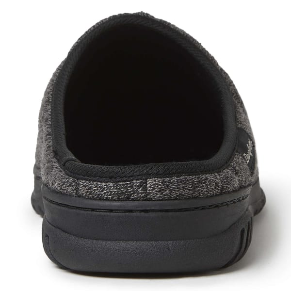 FAMOUS MAKER Men's Heathered Knit Clog Slipper