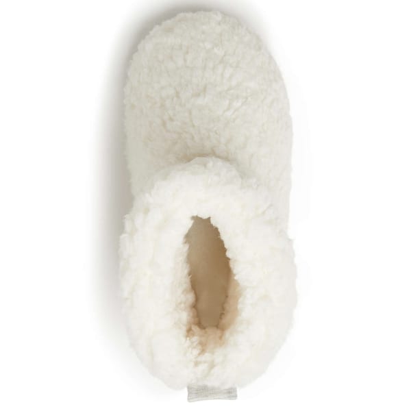 FAMOUS MAKER Women's Fluffy Sherpa Bootie Slipper