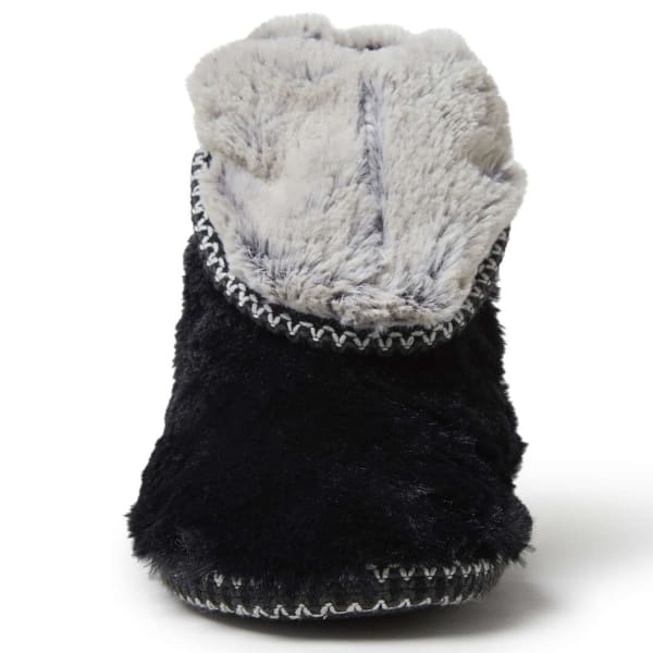 FAMOUS MAKER Women's Beth Furry Foldover Boot Slipper