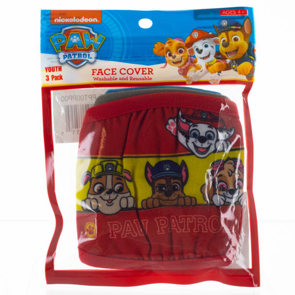 PAW PATROL Kids' Face Masks, 3 Pack