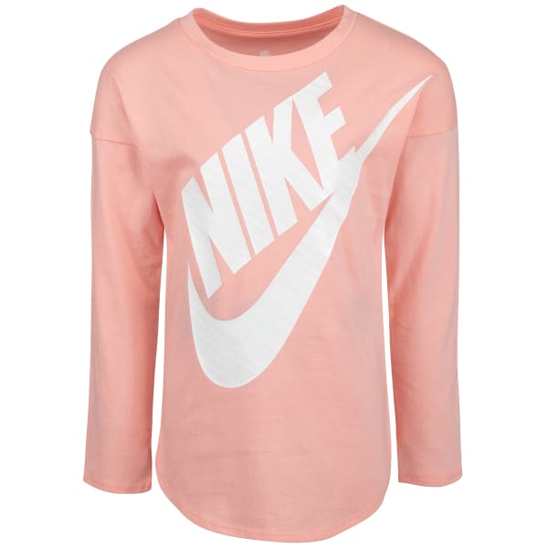 NIKE Girls' Futura Long Sleeve Graphic Tee