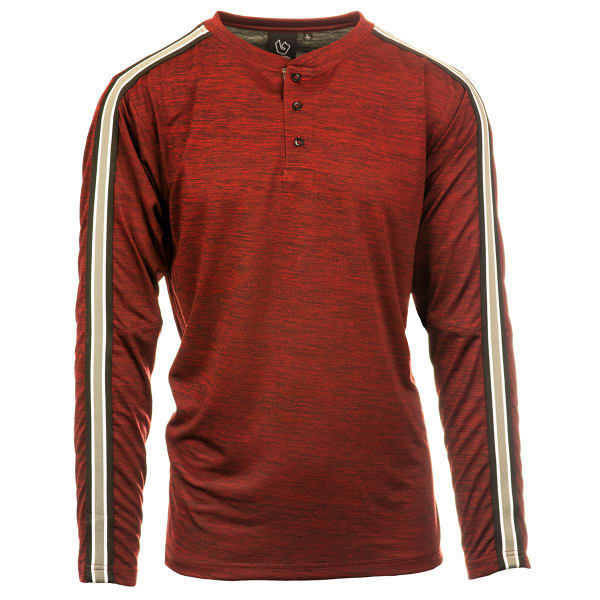 BURNSIDE Men's Long Sleeve Henley