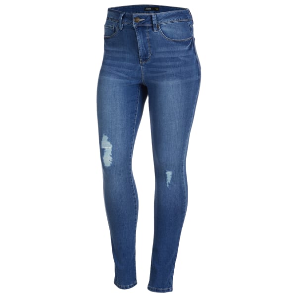 Y.M.I. Women's One-Button Hi-Rise Skinny Jeans