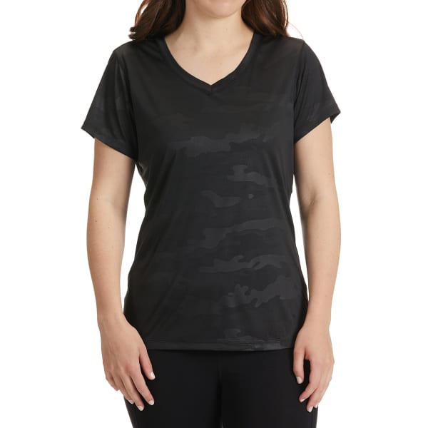 RBX Women's Interlock V Neck Short Sleeve Tee