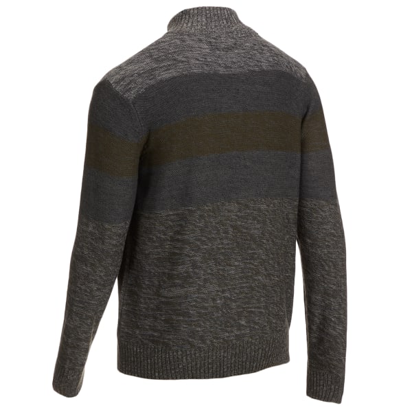 TRICOT ST. RAPHAEL Men's Mock Button Marl Sweater