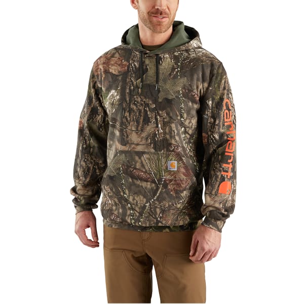 CARHARTT Men's Midweight Camo Hooded Sweatshirt