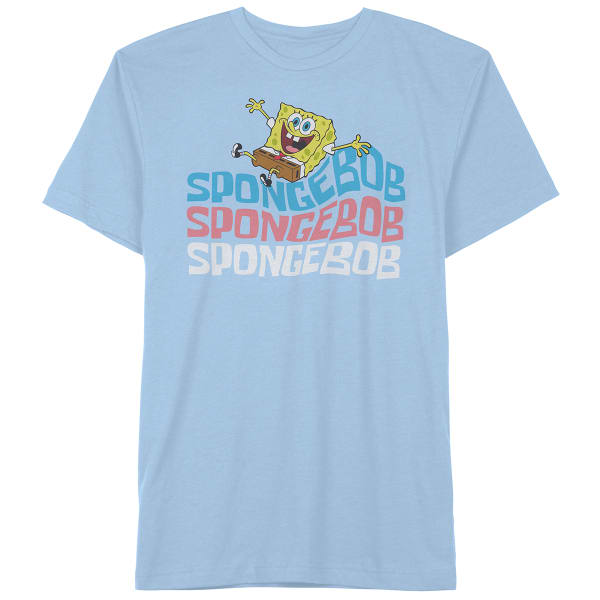 SPONGEBOB Men's Bubbles Short Sleeve Graphic Tee