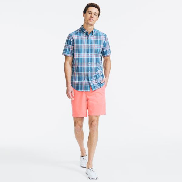 NAUTICA Men's Short Sleeve Oxford Shirt