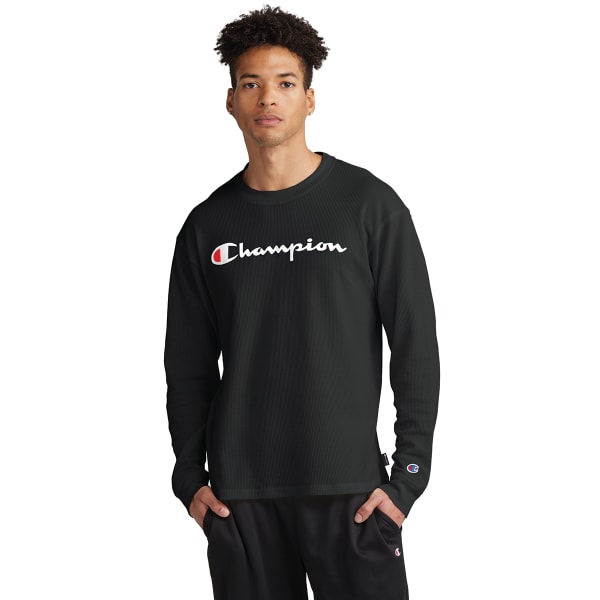 CHAMPION Men's Waffle Long Sleeve Tee