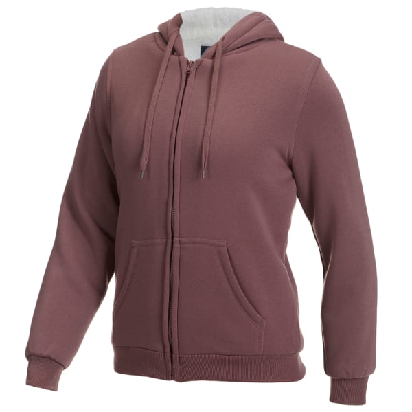 BSP Women's Sherpa-Lined Full Zip Fleece Hoodie