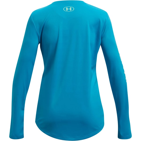 UNDER ARMOUR Girls' UA Tech Long Sleeve Tee