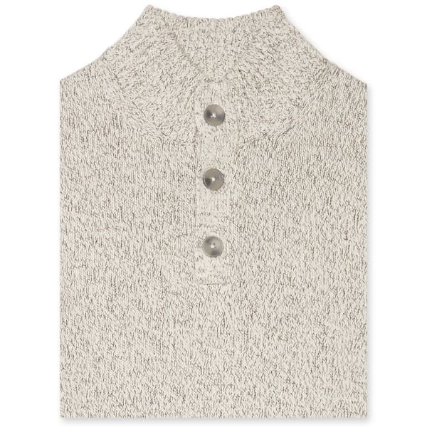 IZOD Men's Buttoned Mock Neck Sweater