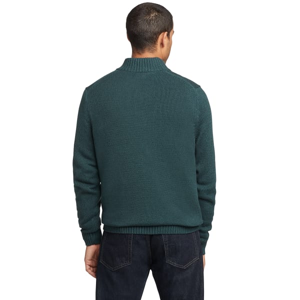 IZOD Men's Buttoned Mock Neck Sweater
