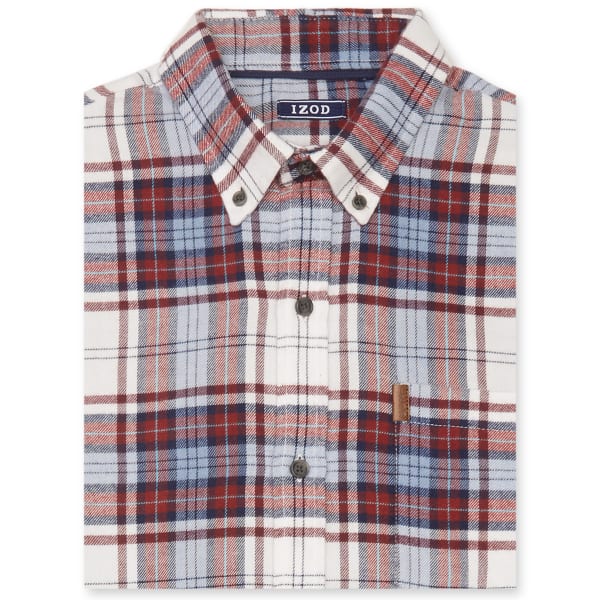 IZOD Men's Button Down Long Sleeve Flannel