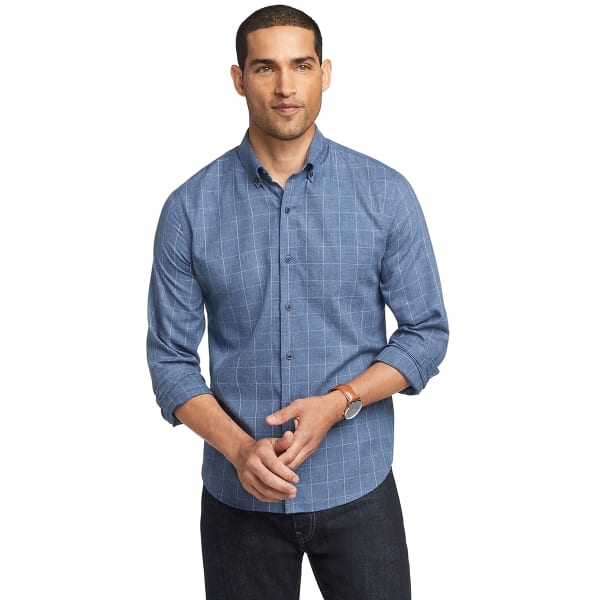 IZOD Men's Saltwater Slim Fit Button Down Shirt