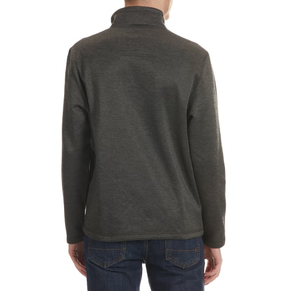 G.H. BASS Men's Sherpa Fleece Button Mock Sweater