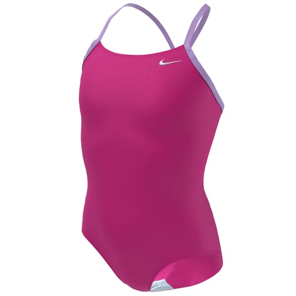 NIKE Girls' Racerback One-Piece Swimsuit