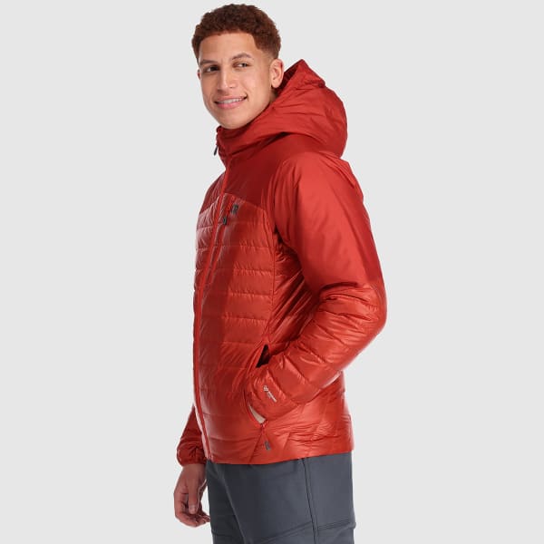 OUTDOOR RESEARCH Men's Helium Down Hooded Jacket